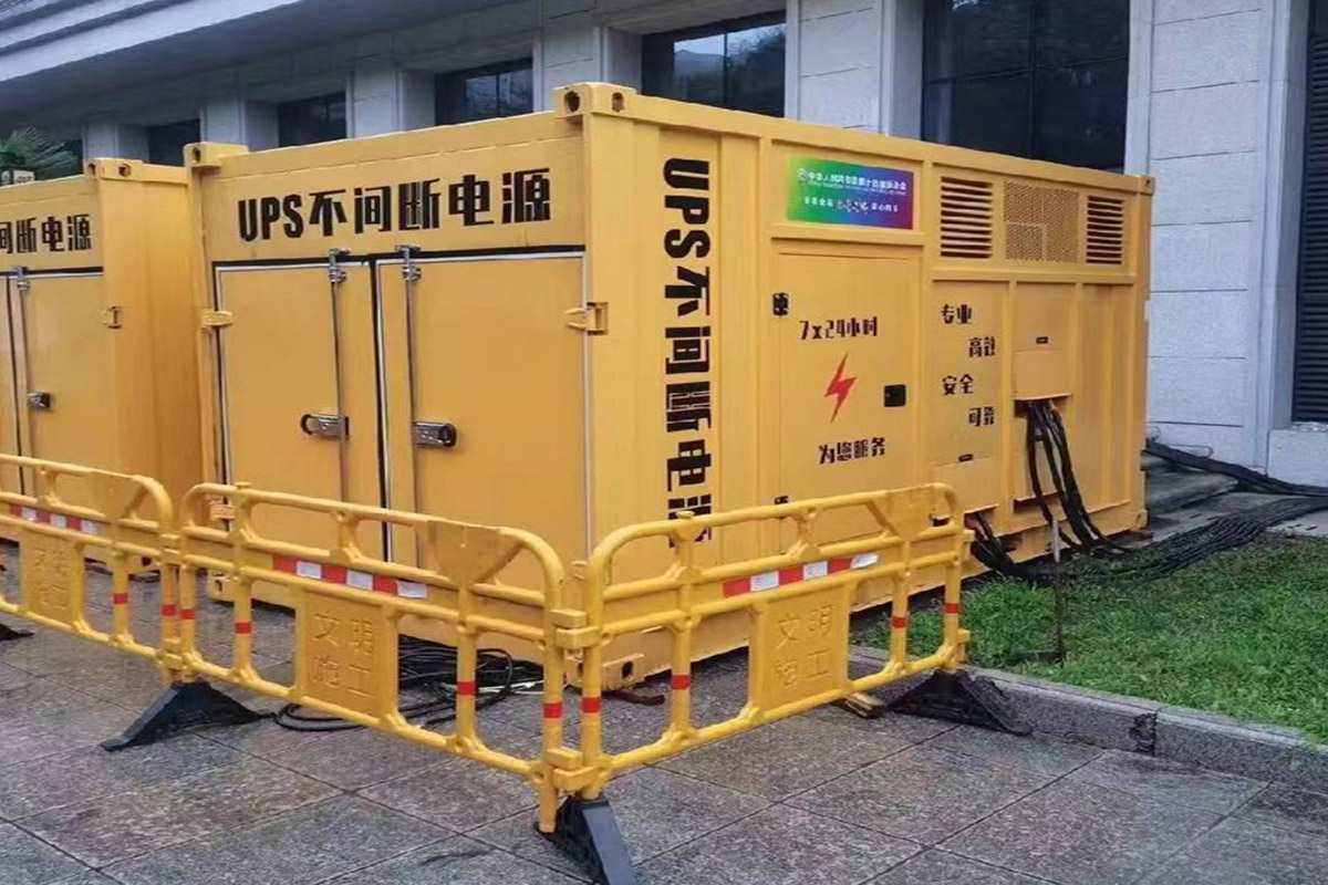 凯里发电机租赁施工现场