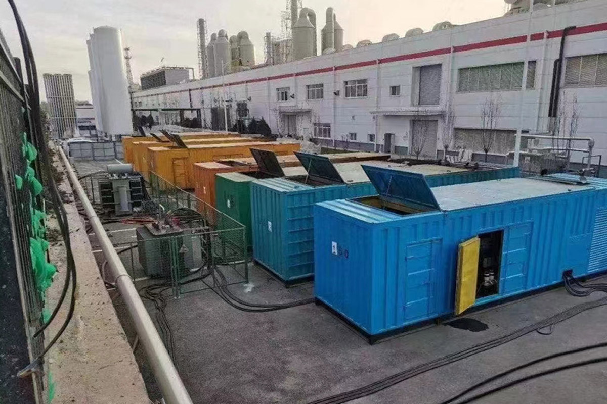 凯里发电机租赁施工现场